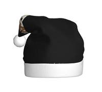 HJFCZH Floral hedgehog picking mushrooms Printing Christmas Hat for Adult Making It a Fun and Durable Gift for Men and Women