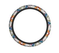 HJFCZH Flower Hummingbirds Embroidery Prints Thoughtful Car Accessory Gift - Quality Wheel Layer for the Driver You Love