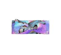 HJFCZH Flowers Colorful Butterfly Prints Baby Bow Headband - Soft, Skin-Friendly Nylon Blend for Newborn Photo Shoots & Baby Shower Gifts