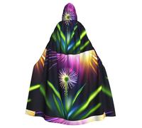 HJFCZH Flowers under the sunshine Picture Halloween Adult Hooded Cape Cloak for wear during Halloween, role-playing