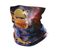 HJFCZH Funny Cat in Spacess Prints Multi-Functional Sport Throw - Seamless, Quick-Dry Headwear for Hiking, Cycling, and Beyond!