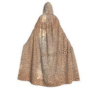 HJFCZH Funny Leopard Skins Prints Hooded Cloak - Extra Large Cape, Durable Costume Throw for Cospla