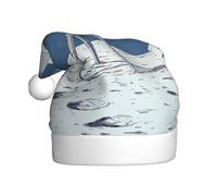 HJFCZH Gazing at the moon Picture Christmas Hat for Adult quality festive accessory crafted soft, lightweight