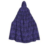 HJFCZH Ghost swarm Prints Hooded Cloak - Oversized Cape, Cozy Throw for Halloween & Cosplay Fun