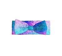 HJFCZH Glitter Sequin Spot Prints Baby Bow Headband - Soft, Skin-Friendly Nylon Blend for Newborn Photo Shoots & Baby Shower Gifts