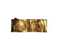 HJFCZH Gold Sequin Sparkle Prints Baby Bow Headband - Soft, Skin-Friendly Nylon Blend for Newborn Photo Shoots & Baby Shower Gifts