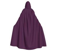 HJFCZH Grape purple Prints Hooded Cloak - Long Cape, Comfortable Throw for Cosplay & Parties