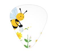 HJFCZH Guitar Picks 12-Pack, 3 Thicknesses, Smooth Wear-Resistant | Little Bee Watering The Flowers Picture
