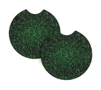 HJFCZH hacker era Prints Car Cup Coasters 2-Pack - High-Grade Neoprene Drink Layers for Stress-Free Travel & a Stylish Ride - Universal Fit