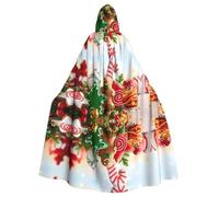 HJFCZH Halloween Adult Hooded Throw - Festive Costume Cover-Up | For Parties & Cosplay Gingerbread Man Candy Printing