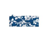 HJFCZH Hawaii Flower Prints Baby Bow Headband - Soft, Skin-Friendly Nylon Blend for Newborn Photo Shoots & Baby Shower Gifts