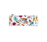 HJFCZH Healthy Food Prints Bow Headband Soft & Stretchy Knit for Newborns Keeps Warm & Adorable Ideal for Showers