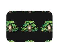 HJFCZH Hem Mat 40x60in Washable Accent Rug for Bathroom Vanity | Guest Room Gopher On The Mango Tree Printing