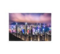 HJFCZH Hong Kong Prints Placemats Set of 6 12x18in - A Great Housewarming Gift for a Warm & Stylish Home