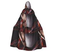 HJFCZH Horse Saddle with a Cowboy Hat Wild Prints Hooded Cloak - Durable Polyester Throw for Cosplay & Halloween Costumes