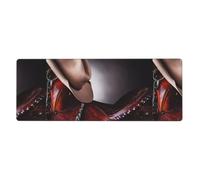 HJFCZH Horse Saddle with a Cowboy Hat Wild Prints Mouse Pad 12x31.5in