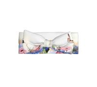 HJFCZH Hydrangeas Daisies Butterflies Prints Baby Bow Headband - High-Grade Polyester & Spandex Knit Throw for Newborns - Soft, Stretchy & Adorable for Baby Girls 0-6 Months