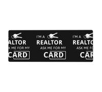 HJFCZH I'm A Realtor Ask Me Mouse Pad 12x31.5in Large Desk Throw