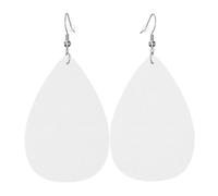 HJFCZH I'm A Realtor Ask Me Prints Dangle Leather Earrings - Elegant Water Drop Drops for Festive Style & Everyday Chic