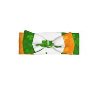 HJFCZH irish flag Prints Baby Bow Headband - High-Grade Polyester & Spandex Knit Throw for Newborns - Soft, Stretchy & Adorable for Baby Girls 0-6 Months