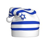 HJFCZH Israeli flag Printing Christmas Hat for Adult Making It a Fun and Durable Gift for Men and Women