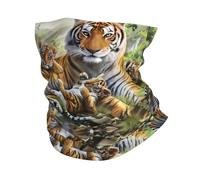 HJFCZH Jungle Tigers Cub Prints Multi-Function Sport Throw - Seamless, Breathable, Quick-Dry Headwear for Hiking, Biking & Outdoor Adventures