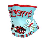 HJFCZH Ladybug Flower Prints Multi-Functional Sport Throw - Seamless, Quick-Dry Headwear for Hiking, Cycling, and Beyond!