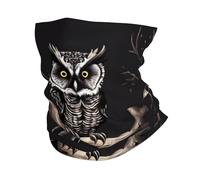 HJFCZH Late Night Owl Prints Multi-Function Sport Throw - Seamless, Breathable, Quick-Dry Headwear for Hiking, Biking & Outdoor Adventures
