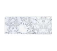 HJFCZH Light black marble Mouse Pad 12x31.5in Extended Desk Throw