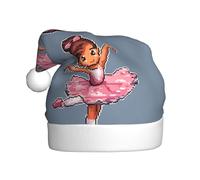 HJFCZH Little Ballerina Dancing Girl Printing Christmas Hat for Adult Making It a Fun and Durable Gift for Men and Women