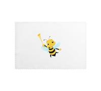 HJFCZH Little Bee Blowing The Trumpet Prints Placemats Set of 6 12x18in - Durable Table Layers with Heat-Resistant & Stylish Prints