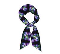 HJFCZH Long silk scarf Easter eggs in the butterfly bush Prints soft comfortable skin-friendly and breathable suitable for travel games and parties