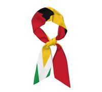 HJFCZH Long silk scarf Flag of Guyana Prints soft comfortable skin-friendly and breathable suitable for travel games and parties