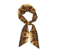 HJFCZH Long silk scarf meerkats Prints soft comfortable skin-friendly and breathable suitable for travel games and parties
