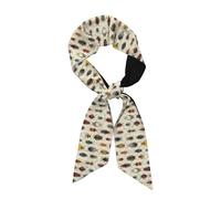 HJFCZH Long silk scarf Strange Insects Prints soft comfortable skin-friendly and breathable suitable for travel games and parties