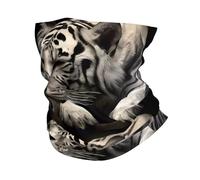 HJFCZH Lying Tiger Prints Performance Polyester Headband Multi-Purpose Sports Towel - Soft Breathable Quick Dry Cover