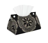 HJFCZH Magical Design Norse Runes Compass High-grade Long Tissue Box Cover