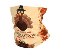 HJFCZH Maple Leaf Dark Brown Turkey Prints Multi-Functional Sport Throw - Seamless, Quick-Dry Headwear for Hiking, Cycling, and Beyond!