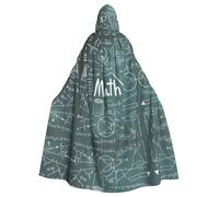 HJFCZH Math Lesson Word Prints Hooded Cloak - Oversized Cape, Cozy Throw for Halloween & Cosplay Fun