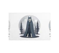HJFCZH Moon leader Printed Placemats for Dining Table Set of 6 for Hotels, Homes, and Banquets as Decorative Table Decorations, Beautiful durable