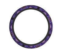 HJFCZH Moonlight Lighthouse Prints Steering Wheel Cover - Quality Neoprene Grip, Durable Non-Slip Protection for Cars, Trucks & SUVs