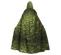 HJFCZH mung beans Prints Halloween Adult Hooded Cape Large Hooded Cloak with Bow Tie, No Zipper