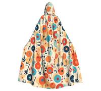 HJFCZH music symbol Picture Halloween Adult Hooded Cloak ensuring easy care and long-lasting use