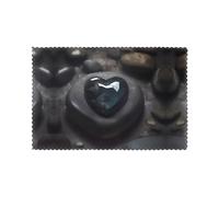 HJFCZH Mysterious Love Stone Prints Placemats Set of 6 12x18in - Durable Table Layers with Heat-Resistant & Stylish Prints