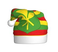 HJFCZH Native Hawaiian Flag Printing Christmas Hat for Adult Making It a Fun and Durable Gift for Men and Women