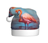HJFCZH Nice flamingo Prints Christmas Hat for Adult for Christmas, Halloween, New Year, sales, promotions