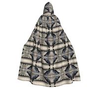 HJFCZH Night crow Prints Halloween Adult Hooded Cloak for various party and carnival settings