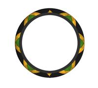 HJFCZH Old Jamaican Flag Prints Quality Steering Wheel Layer - Durable Neoprene Protection & Universal Fit