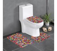 HJFCZH Origami Paper Cranes Prints 3 Piece Bathroom Rugs Set 24x16in - Plush Shag Throw Rugs for Comfort & Style - Non-Slip Absorbent Floor Layers