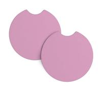 HJFCZH Pale pink Prints Car Cup Coasters 2-Pack - High-Grade Neoprene Layers for Spillproof Protection & Stylish Vehicle Interiors - Fits Most Cars